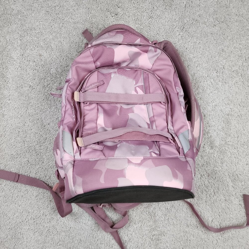 Satch Backpack Pink Camo School College Got Your Satch Campus Study Rucking USA